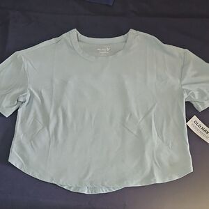 Old Navy Women's Soft Blue Short Sleeve Tee